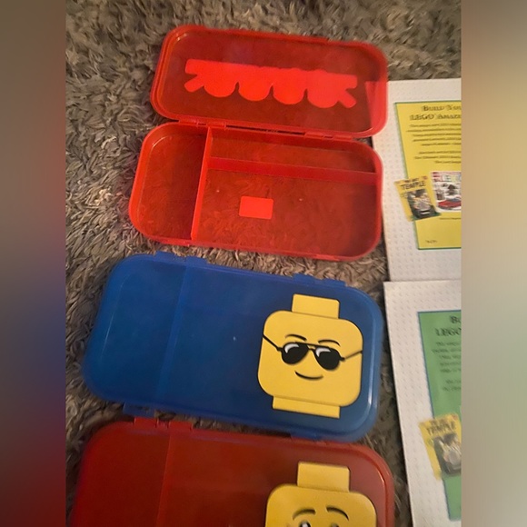 LEGO accessories lot
2 how to build books 
3 storage containers - Picture 6 of 7